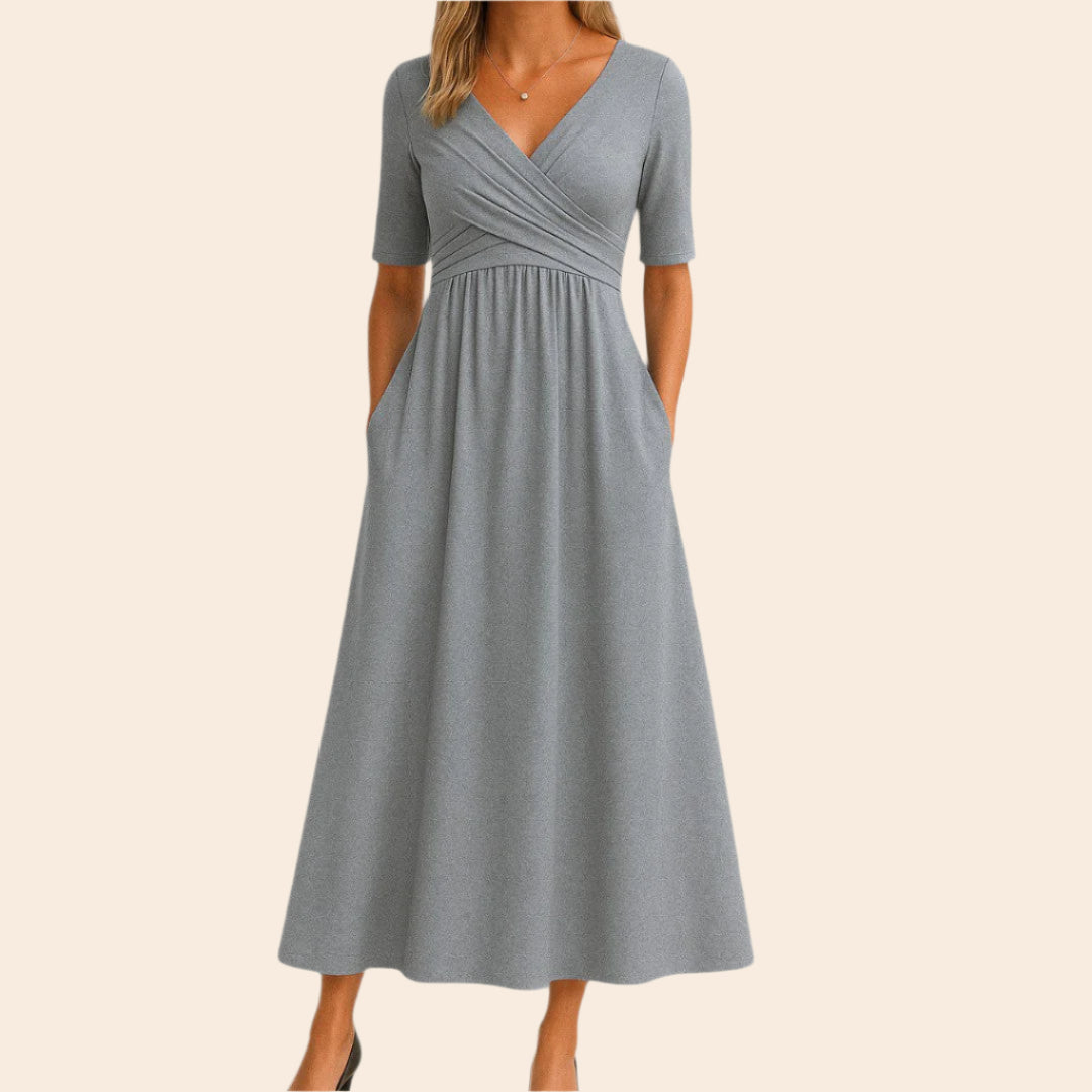 Cassandra – Flowy Women’s Midi A-Line Dress