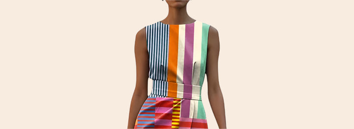Celestina – Art-Inspired Women’s Geometric Dress