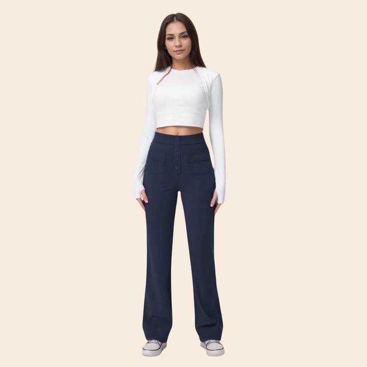 Daisy – High-Waisted Women’s Stretch Trousers