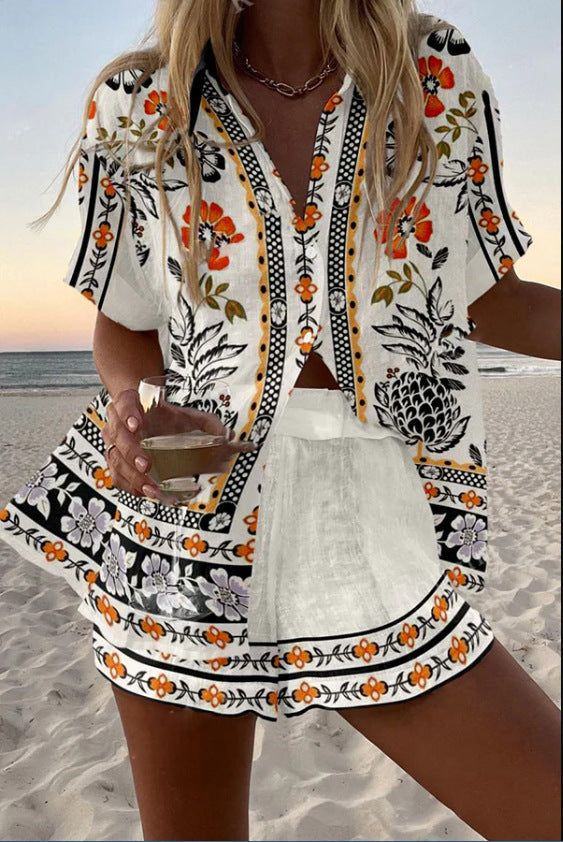 Camélia – Lightweight Women’s Floral Linen Co-Ord Set