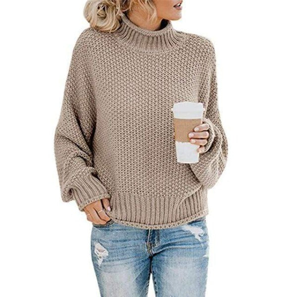 Lucinda – Women’s Relaxed Knit Turtleneck Jumper