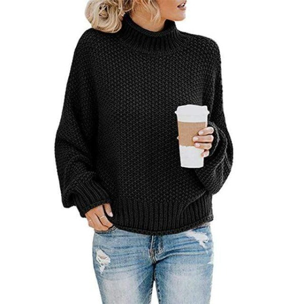 Lucinda – Women’s Relaxed Knit Turtleneck Jumper