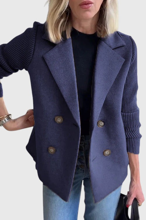 Stephie – Ribbed Knit Women’s Casual Blazer