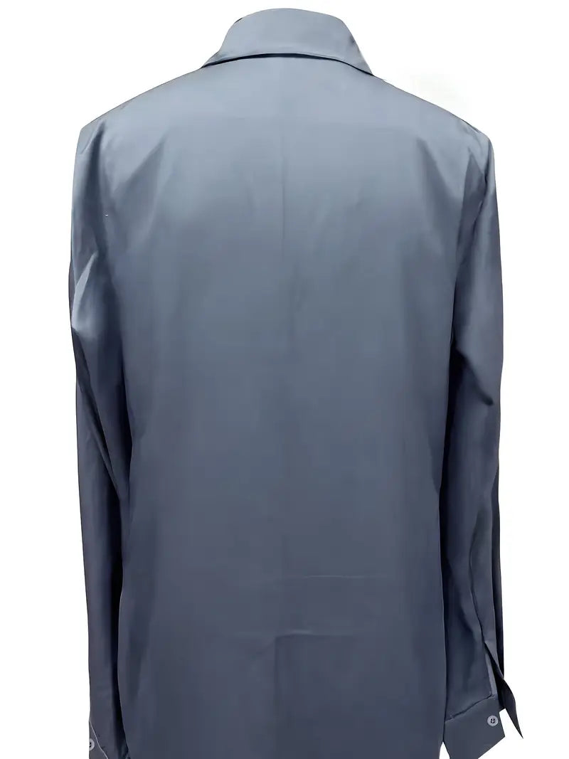 Rhiley – Satin Women’s V-Neck Blouse