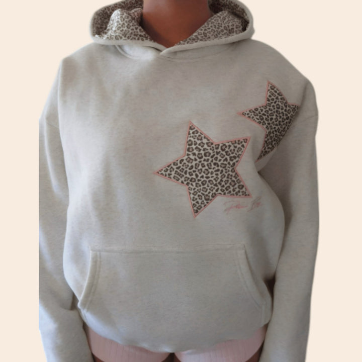 Ruby – Leopard Star Luxe Women’s Hoodie