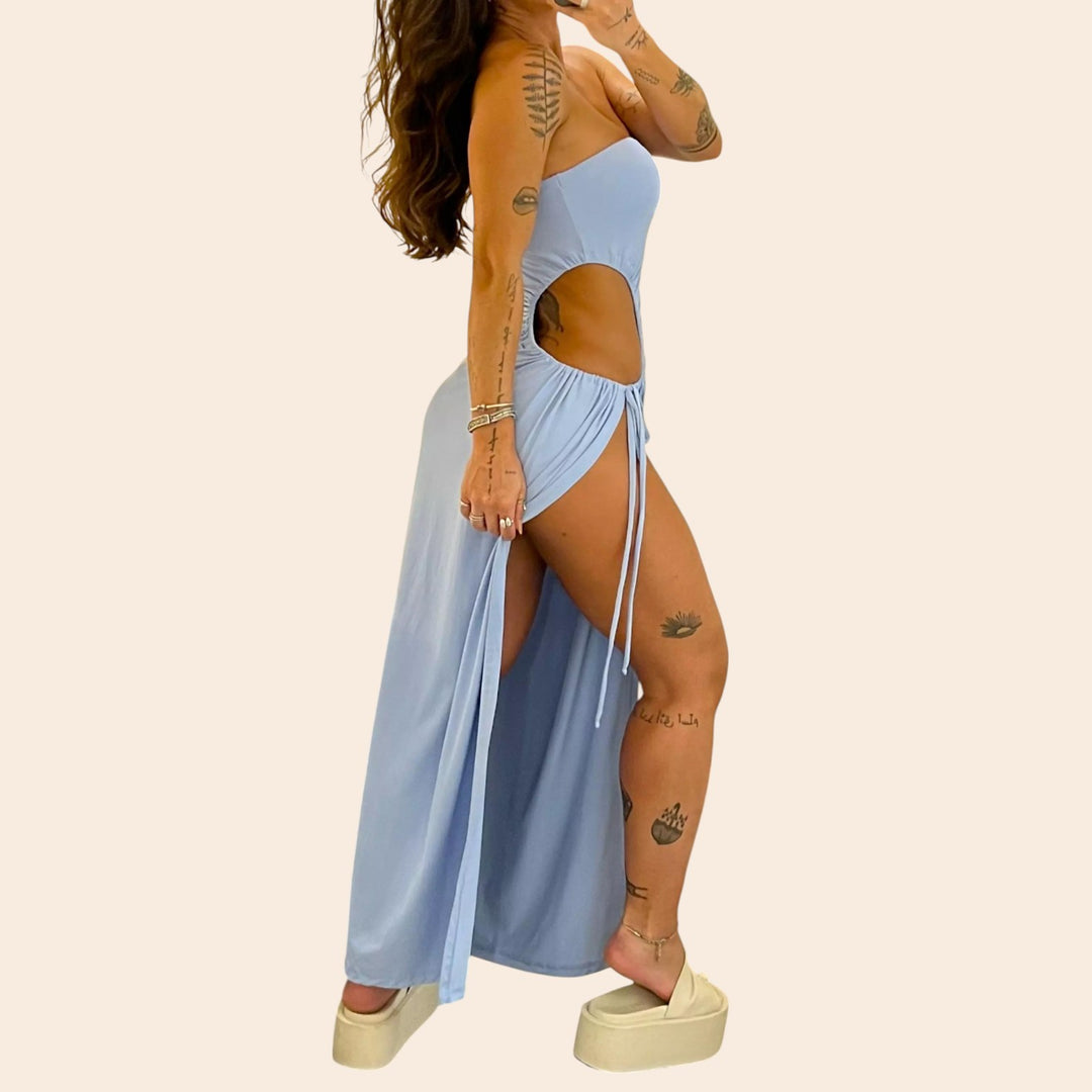 Marnie – Side-Cut Women’s Strapless Evening Dress