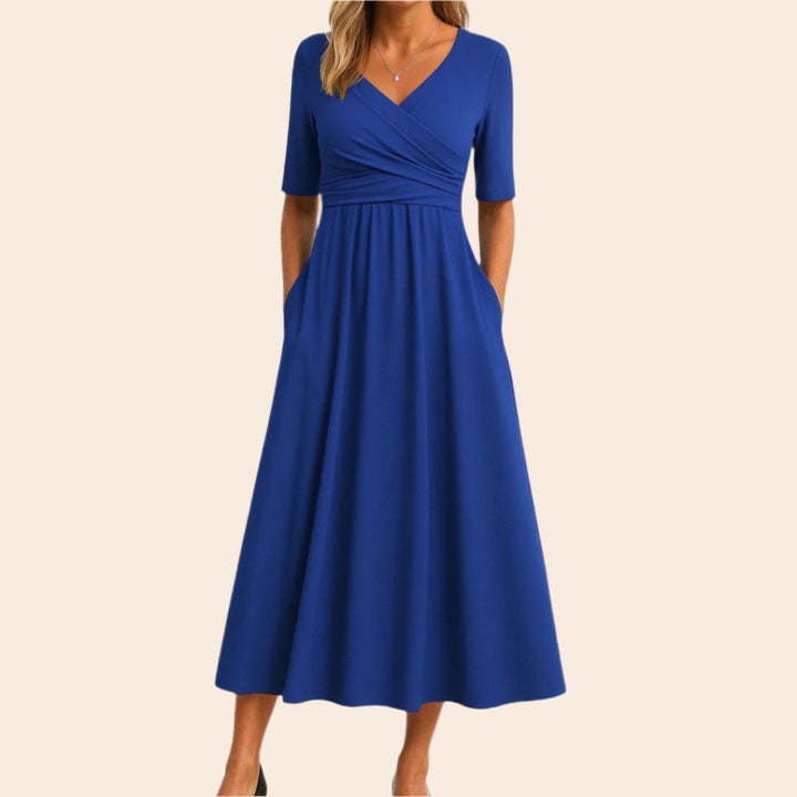 Cassandra – Flowy Women’s Midi A-Line Dress