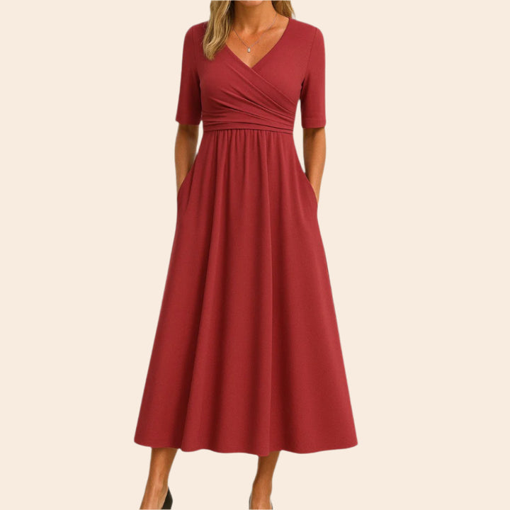 Cassandra – Flowy Women’s Midi A-Line Dress