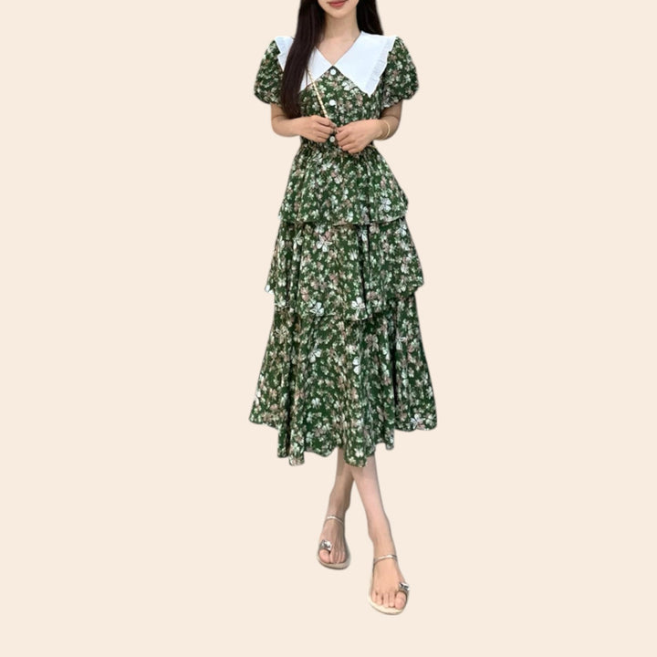 Madeleine – Romantic Fit Women’s Floral Collar Dress