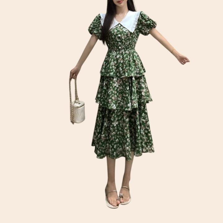Madeleine – Romantic Fit Women’s Floral Collar Dress