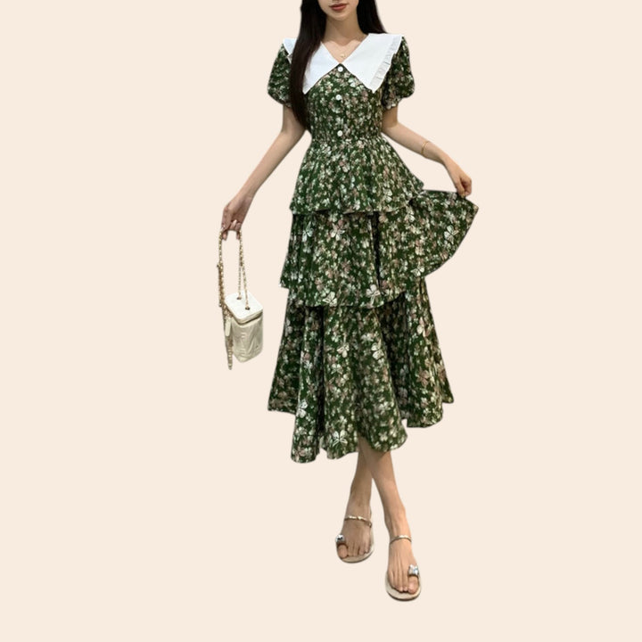 Madeleine – Romantic Fit Women’s Floral Collar Dress