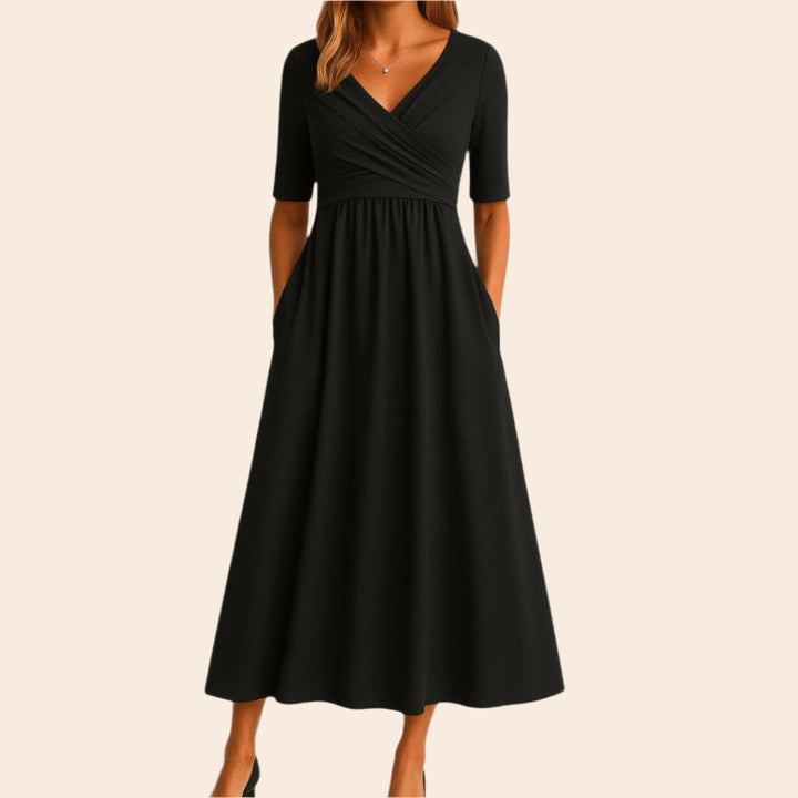 Cassandra – Flowy Women’s Midi A-Line Dress