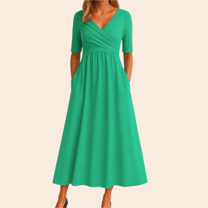 Cassandra – Flowy Women’s Midi A-Line Dress