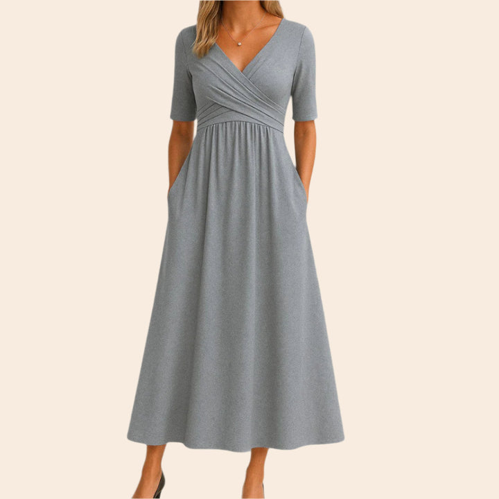 Cassandra – Flowy Women’s Midi A-Line Dress