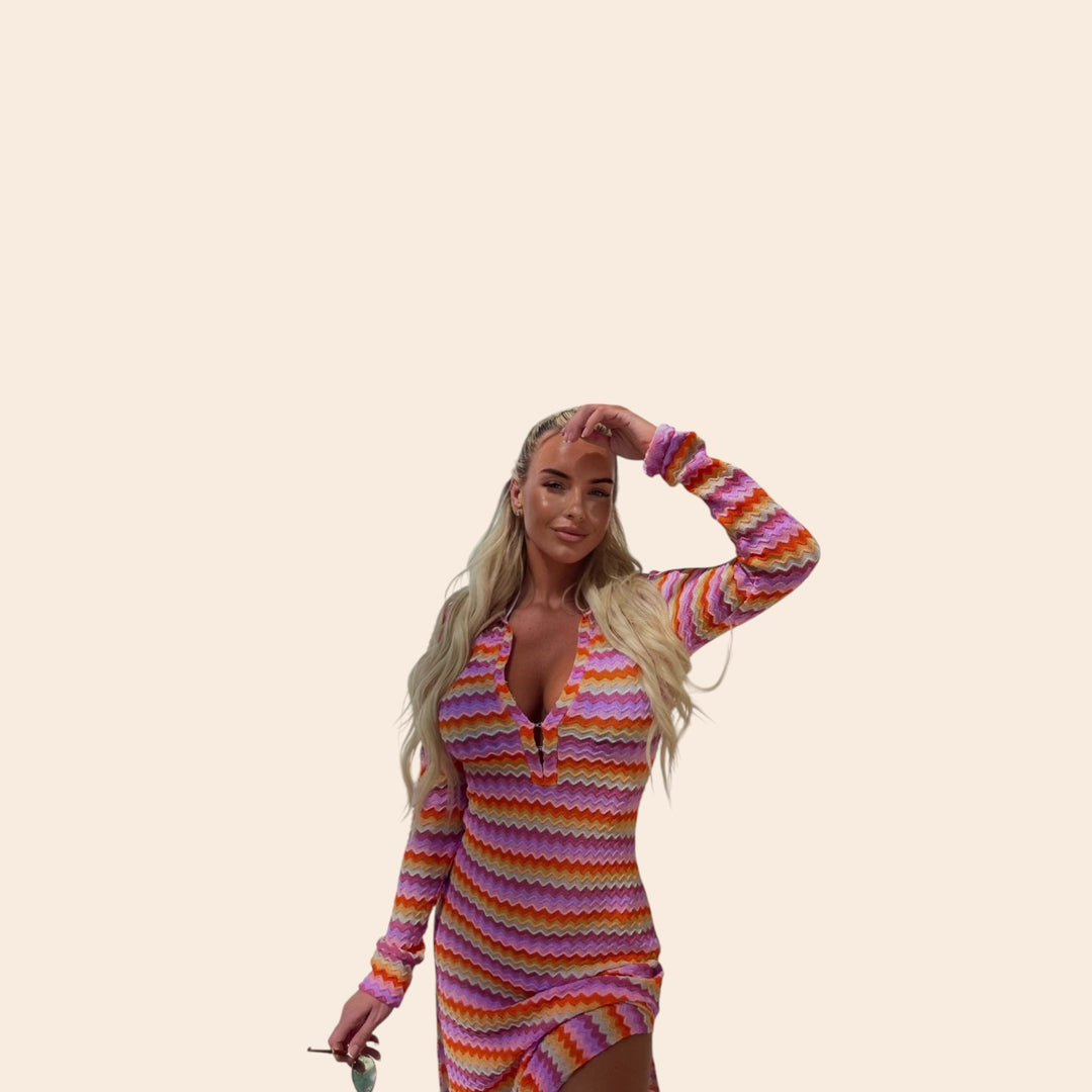 Marlene – Wave-Knit Women’s Bodycon Dress
