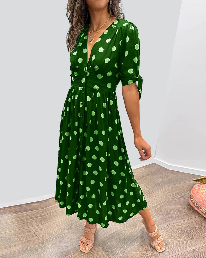 Monique – Women’s Lightweight Polka Dot Dress