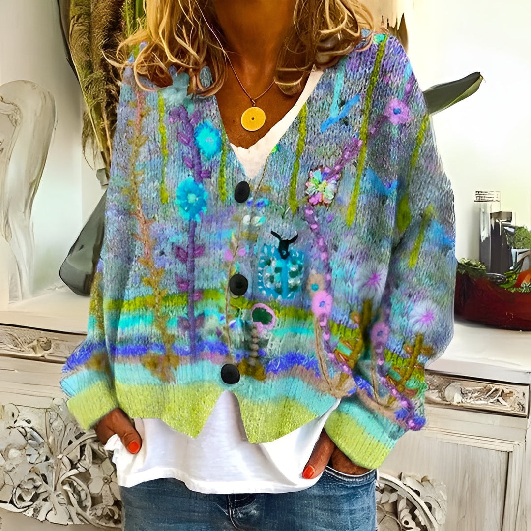 Yanna – Bohemian Women’s Floral Cardigan