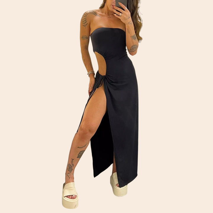 Marnie – Side-Cut Women’s Strapless Evening Dress