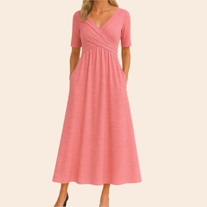 Cassandra – Flowy Women’s Midi A-Line Dress