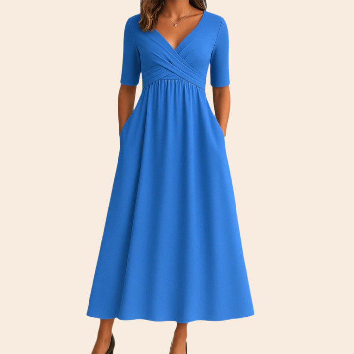 Cassandra – Flowy Women’s Midi A-Line Dress