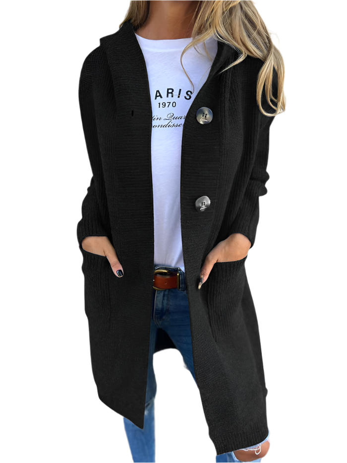 Camille – Elegant Women’s Long Knit Cardigan