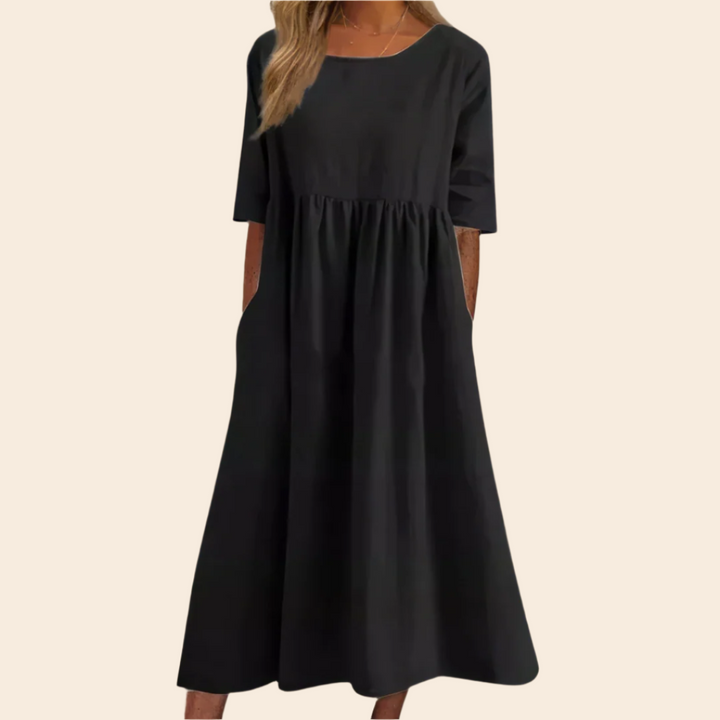 Clara – Flowy Cotton Women’s Day Dress