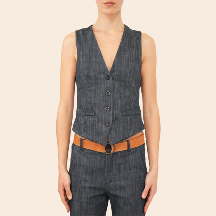 Milie – Classic Fit Women’s Denim Vest