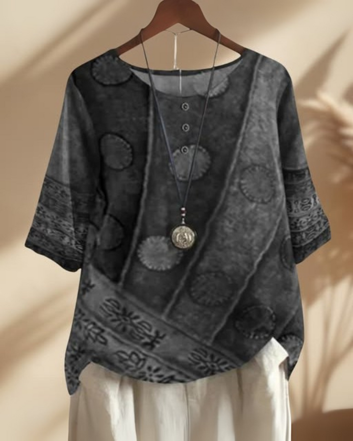 Gina – Women’s Printed Viscose Blouse