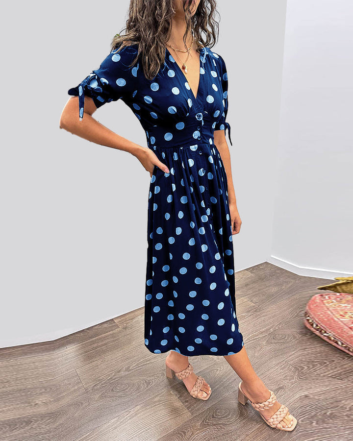 Monique – Women’s Lightweight Polka Dot Dress