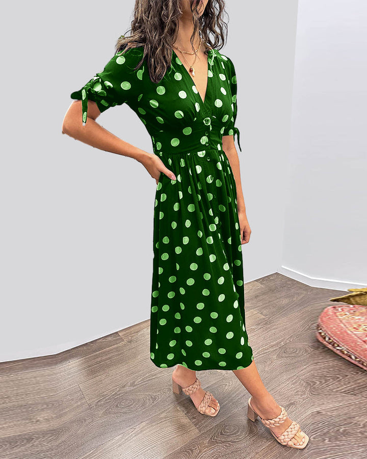 Monique – Women’s Lightweight Polka Dot Dress