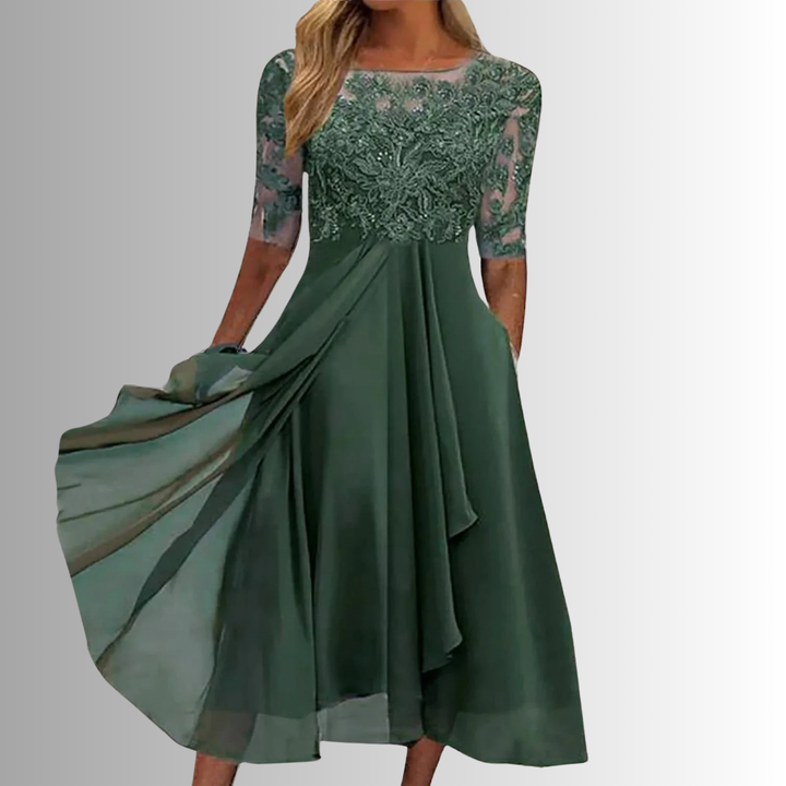 Fancine – Elegant Women’s Lace Evening Dress