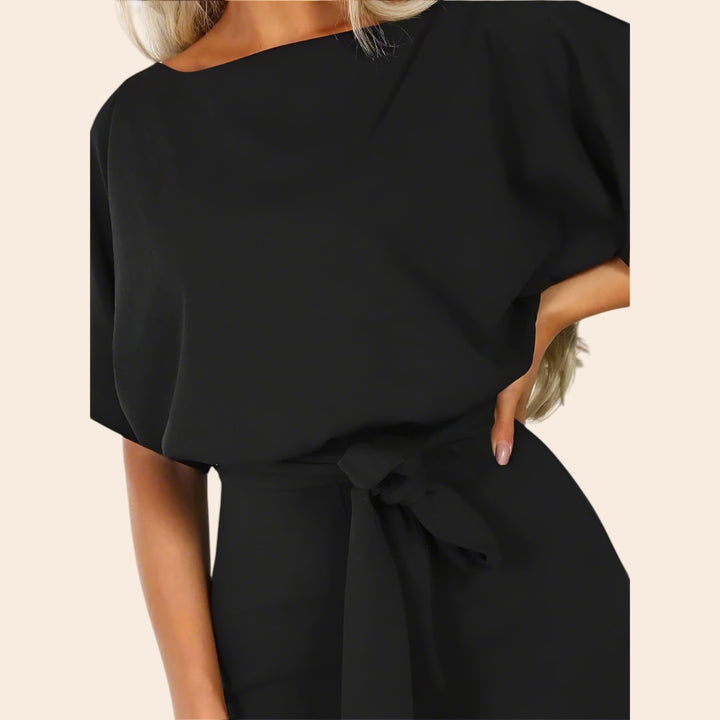 Linna – Belted Women’s Wide-Leg Jumpsuit