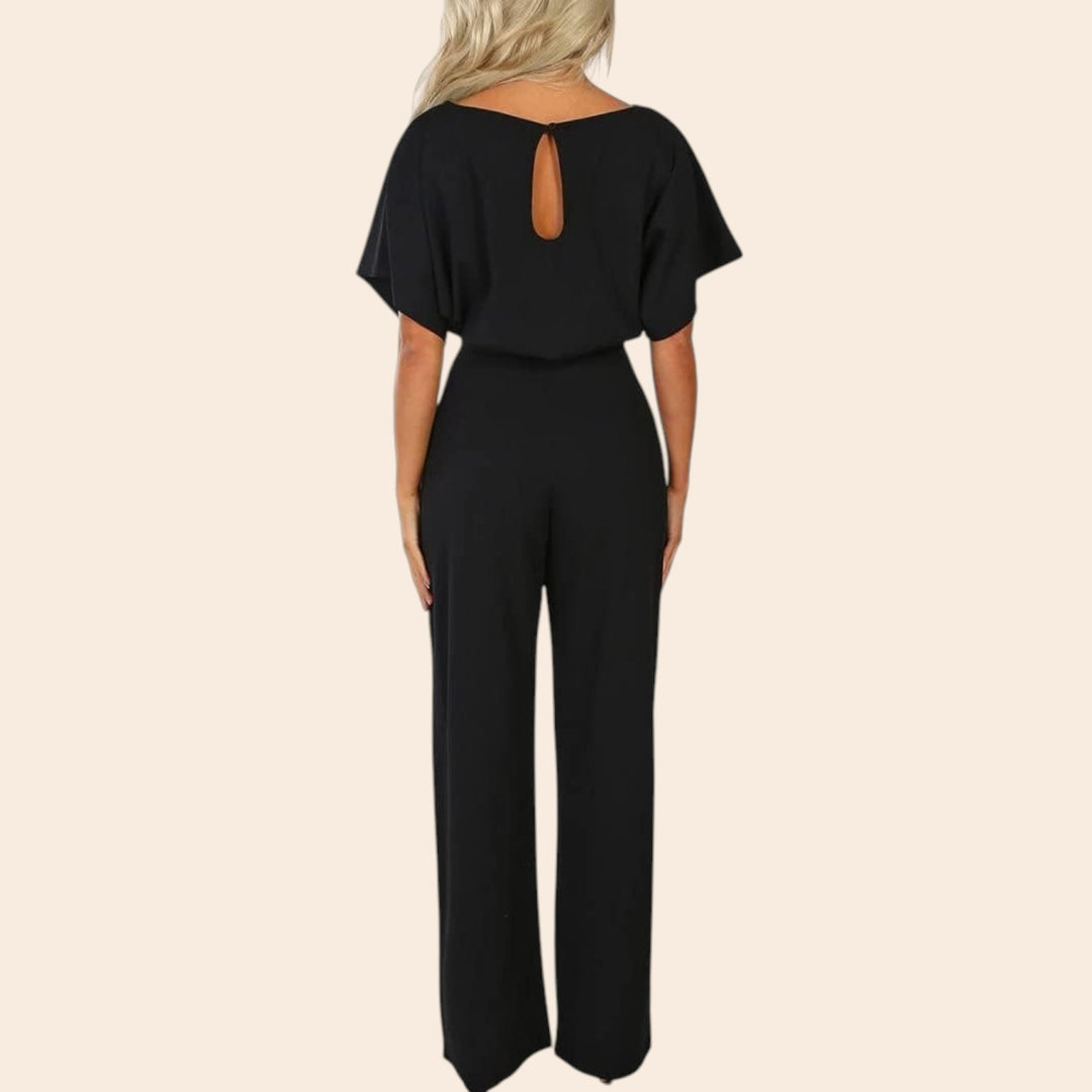 Linna – Belted Women’s Wide-Leg Jumpsuit