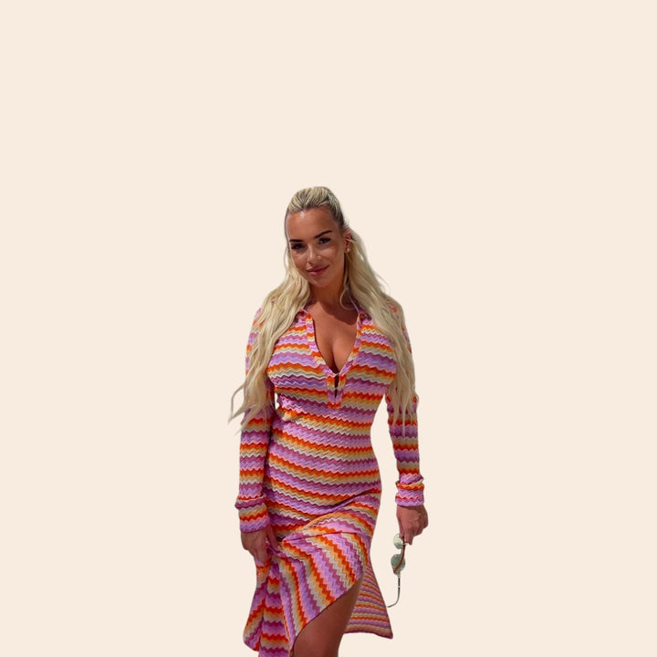 Marlene – Wave-Knit Women’s Bodycon Dress
