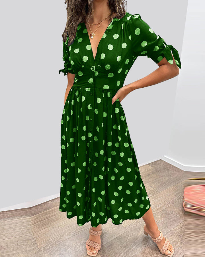 Monique – Women’s Lightweight Polka Dot Dress