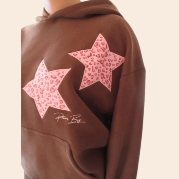 Ruby – Leopard Star Luxe Women’s Hoodie