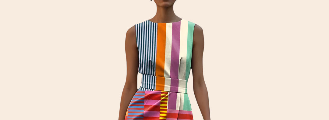Celestina – Art-Inspired Women’s Geometric Dress