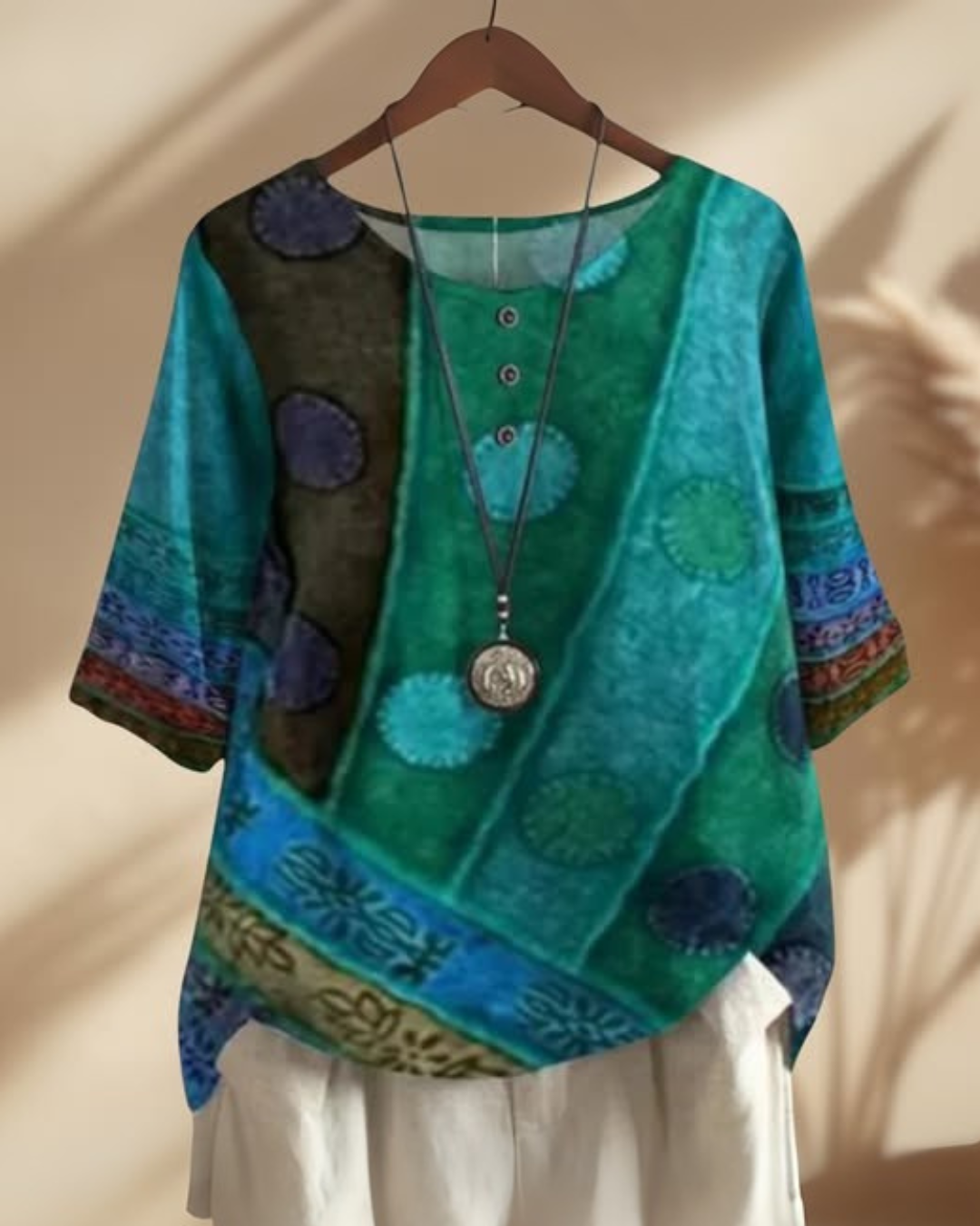 Gina – Women’s Printed Viscose Blouse