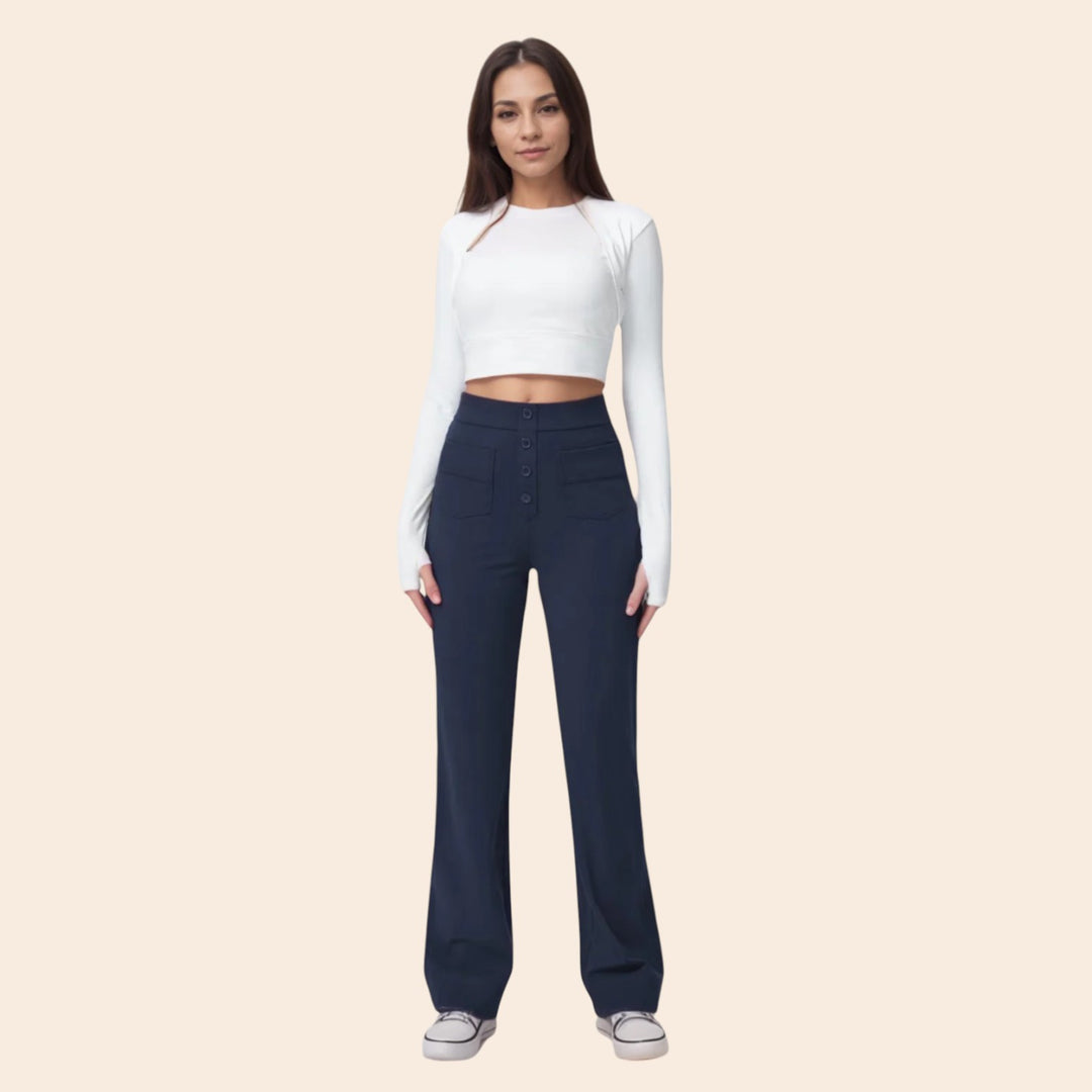 Daisy – High-Waisted Women’s Stretch Trousers