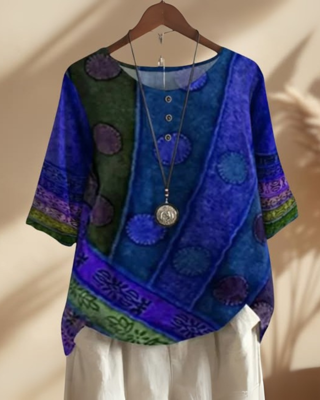Gina – Women’s Printed Viscose Blouse