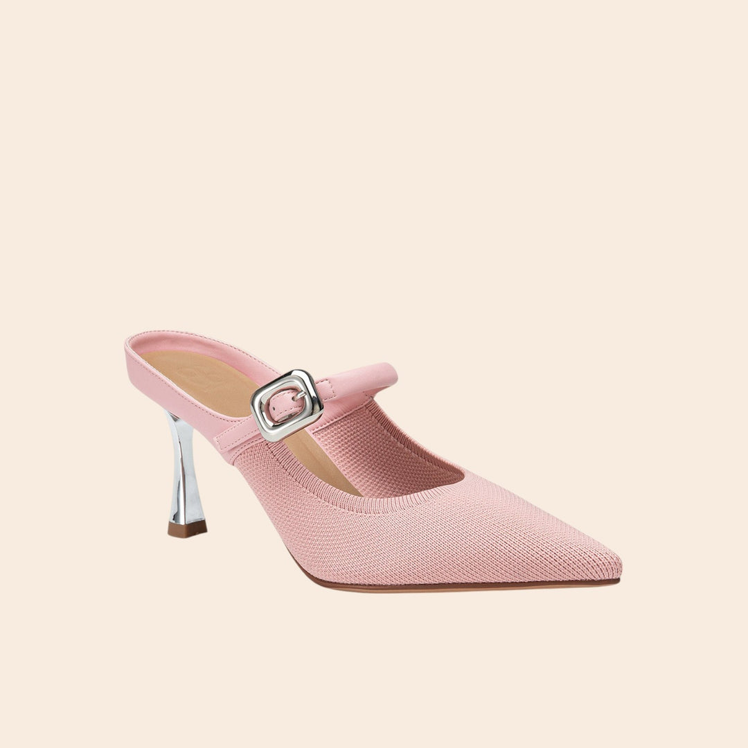 Abigail – Women’s Pointed-Toe Mesh Heel Mules