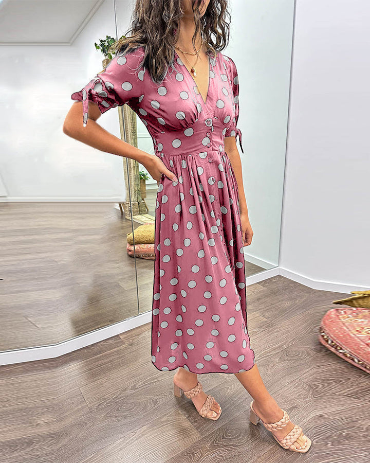 Monique – Women’s Lightweight Polka Dot Dress
