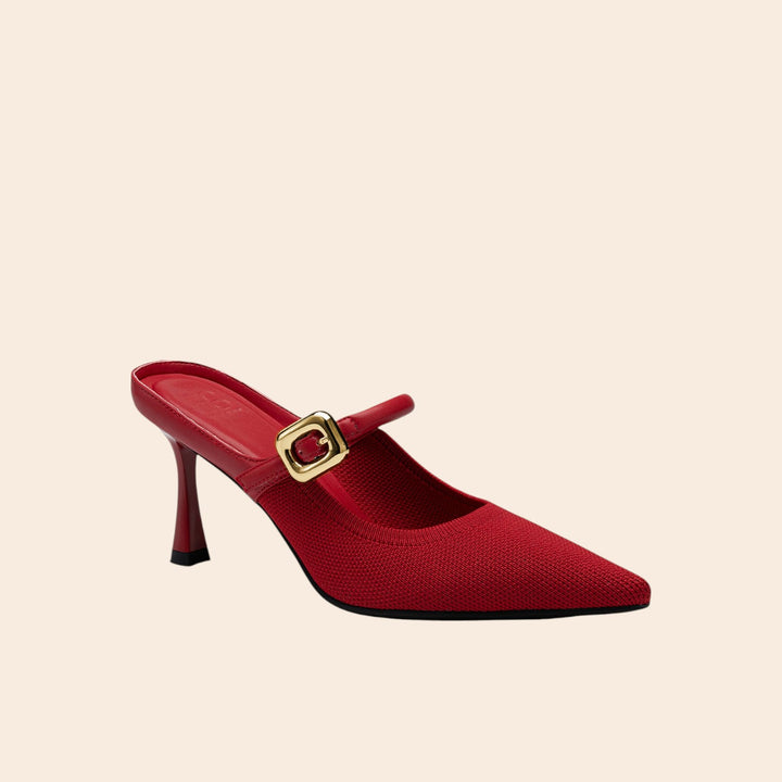 Abigail – Women’s Pointed-Toe Mesh Heel Mules