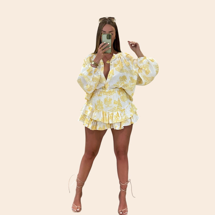 Marissa – Relaxed-Fit Women’s Floral Set
