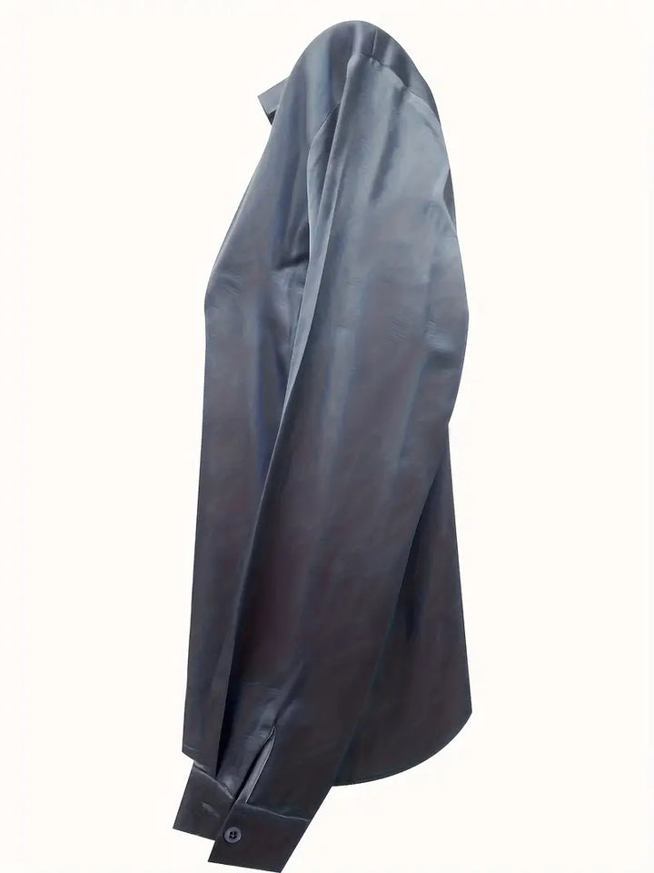 Rhiley – Satin Women’s V-Neck Blouse