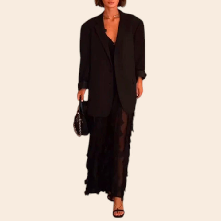 Zara – Women’s Ruffled Lace-Up Dress