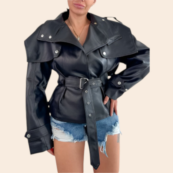 Mollie – Classic-Fit Women’s Leather Jacket
