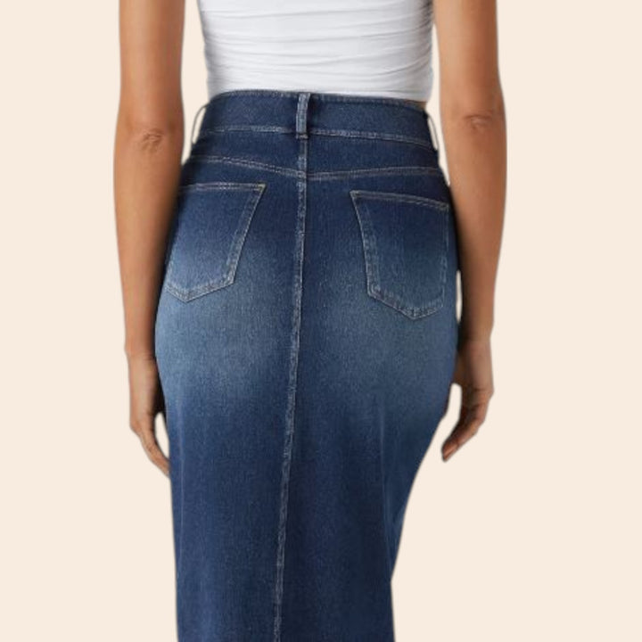 Maryam – Mid-Waist Women’s Denim Skirt