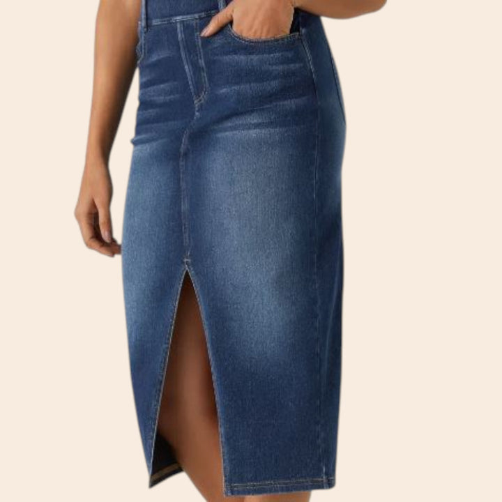 Maryam – Mid-Waist Women’s Denim Skirt