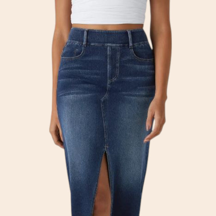 Maryam – Mid-Waist Women’s Denim Skirt